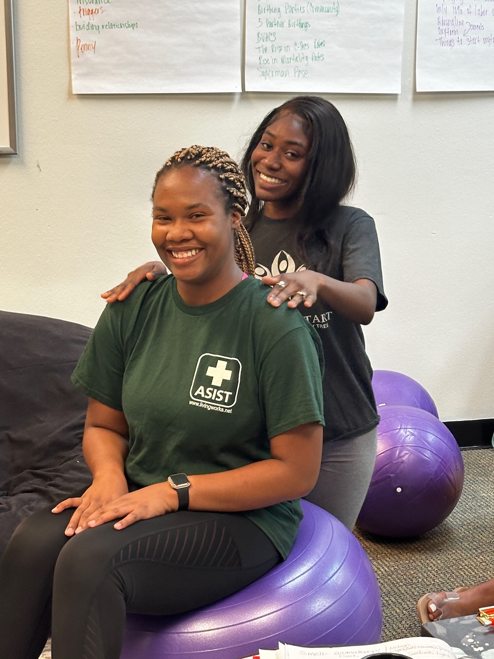 Doulas participating in a CCDS in person workshop