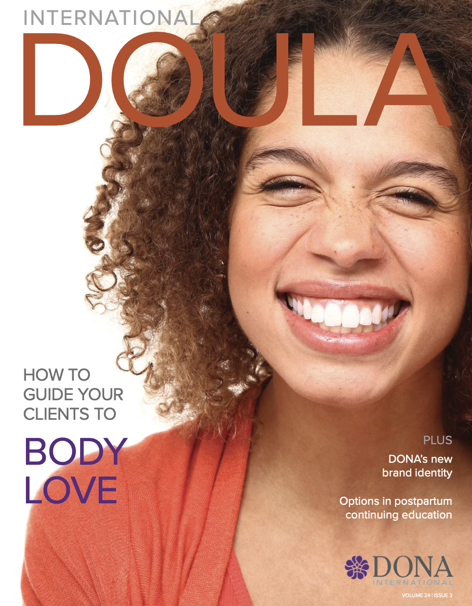 The International Doula, first cover after the rebrand