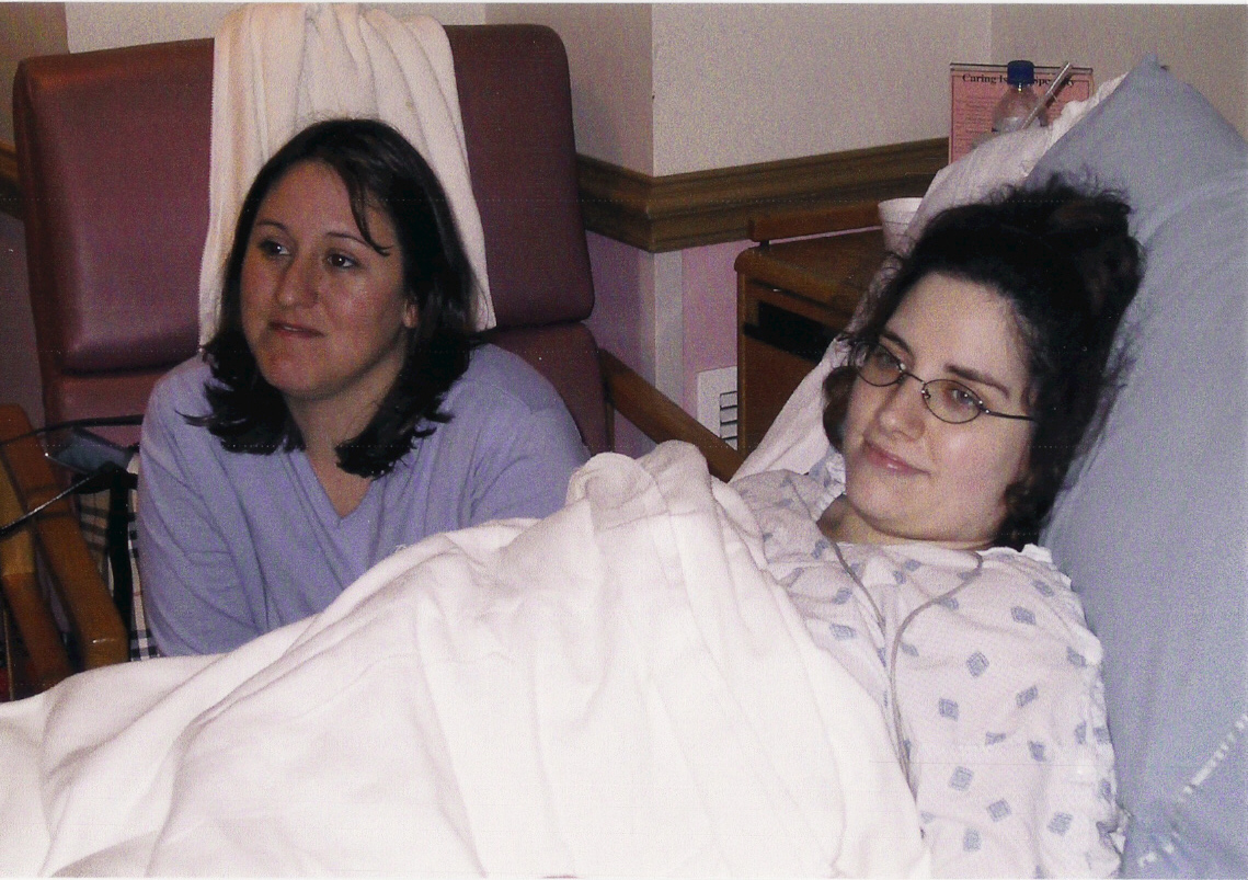 Melissa with her client