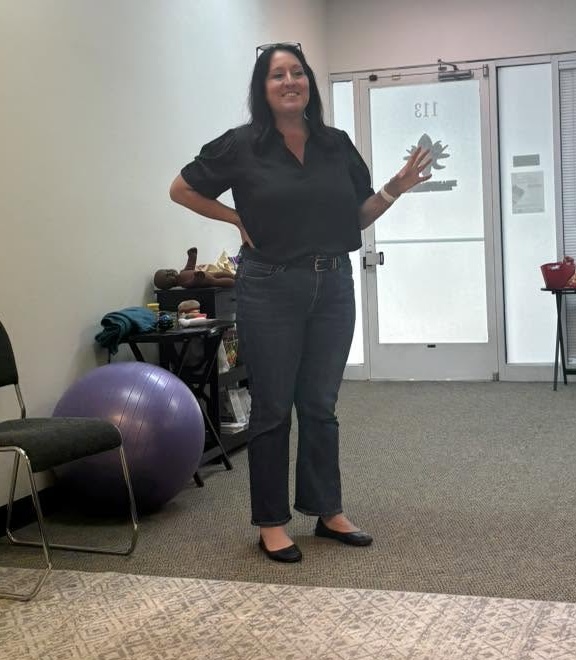 Melissa teaching a doula workshop